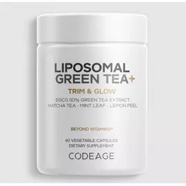 CodeAge Liposomal Green Tea+ / Липосомальный зелёный чай Плюс 60 капсул в магазине биодобавок nutrido.shop