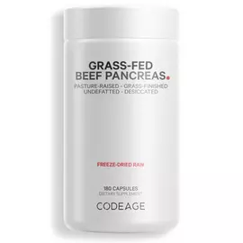 CodeAge Beef Pancreas / Поджелудочная железа от говядины травяного откорма 180 капсул в магазине биодобавок nutrido.shop