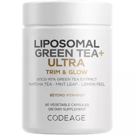 CodeAge Liposomal Green Tea+ Ultra / Ліпосомальний зелений чай Плюс Ультра 60 капсул в магазине биодобавок nutrido.shop