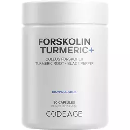 CodeAge Forskolin Turmeric / Органический куркумин 90 капсул в магазине биодобавок nutrido.shop