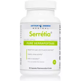 Arthur Andrew Serretia / Серреція серрапептаза 250.000 SPU 90 капсул від магазину біодобавок nutrido.shop