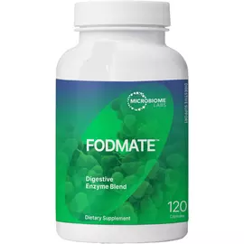Microbiome Labs Fodmate /  Формула ферментов для продуктов FODMAP 120 капсул в магазине биодобавок nutrido.shop