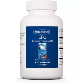 Allergy Research Evening Primrose Oil / Масло примулы вечерней 500 мг 120 капсул в магазине биодобавок nutrido.shop