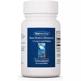 Allergy Research Slow Motion Melatonin / Мелатонин замедленного действия 1.2 мг 60 таблеток в магазине биодобавок nutrido.shop