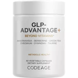 CodeAge GLP-Advantage / Підтримка метаболічного здоров'я з берберином, акермасією та таурином 60 капсул від магазину біодобавок nutrido.shop