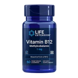 Life Extension Vitamin B12 methylcobalamin / Вітамін Б12 метилкобаламін 1 мг 60 пастилок в магазине биодобавок nutrido.shop