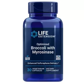 Life Extension Optimized Broccoli with Myrosinase / Суміш брокколі та хрестоцвітих 30 капсул від магазину біодобавок nutrido.shop