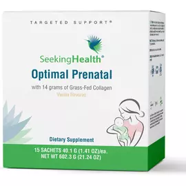 Seeking Health Optimal Prenatal with Collagen / Вітаміни для вагітних із колагеном 15 саше в магазине биодобавок nutrido.shop