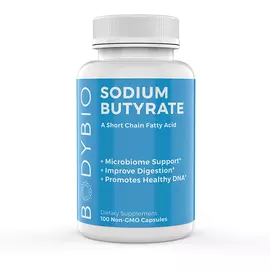 BodyBio Sodium Butyrate / Бутират Натрію 100 капс від магазину біодобавок nutrido.shop