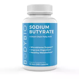 BodyBio Sodium Butyrate / Бутират Натрію 60 капс від магазину біодобавок nutrido.shop