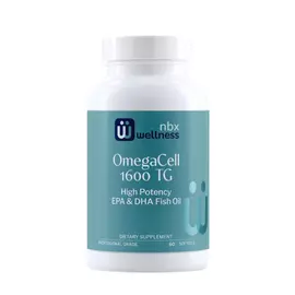 Neurobiologix OmegaCell 1600 TG / Високоефективний риб'ячий жир ЕПК та ДГК 60 капсул від магазину біодобавок nutrido.shop