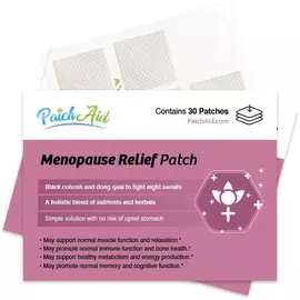 Patch Aid Menopause Relief / Пластырь для облегчения симптомов менопаузы 30 шт в магазине биодобавок nutrido.shop