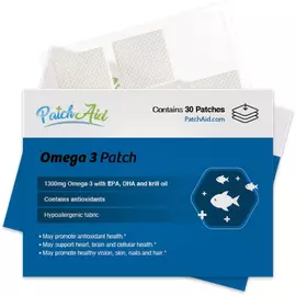 Patch Aid Omega-3 Vitamin / Патчи Омега 3 плюс антиоксиданты 30 шт в магазине биодобавок nutrido.shop