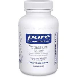 Pure Encapsulations Potassium Citrate / Калій цитрат 180 капсул від магазину біодобавок nutrido.shop