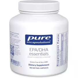 Pure Encapsulations EPA/DHA Essentials / Омега 3 для підтримки когнітивних функцій 180 капсул в магазине биодобавок nutrido.shop