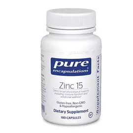 Pure Encapsulations Zinc / Цинк пиколинат 15мг 180 капс в магазине биодобавок nutrido.shop