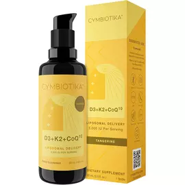 Cymbiotika Vitamin D3 + K2 + CoQ10 / Вітамін Д3 + K2 + Ку10 у ліпосомальній формі 60 мл від магазину біодобавок nutrido.shop
