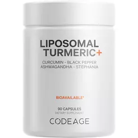 CodeAge Liposomal Turmeric Curcumin / Ліпосомальний ферментований куркумін 90 капсул від магазину біодобавок nutrido.shop