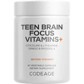 CodeAge Teen Brain Focus Vitamins+ / Вітаміни для фокусу та когнітивної підтримки підлітків 60 капсул від магазину біодобавок nutrido.shop