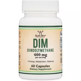 Double Wood DIM (Diindolylmethane) / ДІМ Здоровий метаболізм естрогену 400 мг 60 капсул від магазину біодобавок nutrido.shop