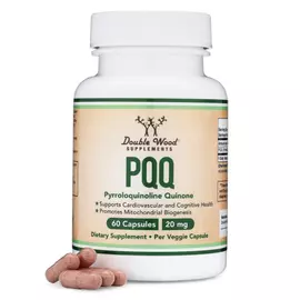 Double Wood PQQ Pyrroloquinoline quinone / Пікуку Пірролохінолінхінон 60 капс від магазину біодобавок nutrido.shop