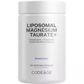 CodeAge Liposomal Magnesium Taurate / Ліпосомальний магній таурат + Вітамін Б6 120 капсул від магазину біодобавок nutrido.shop