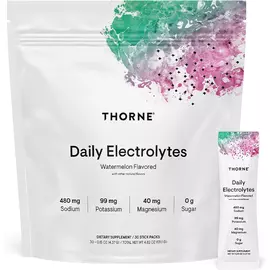 Thorne Research Daily Electrolytes / Щоденні електроліти смак кавуна 30 саше в магазине биодобавок nutrido.shop