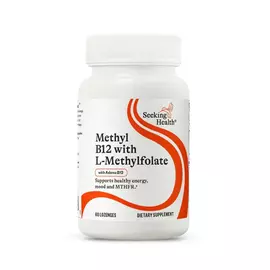 Seeking Health Methyl B12 with L-Methylfolate / Б12 + метилфолат 60 пастилок від магазину біодобавок nutrido.shop