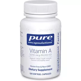Pure Encapsulations Vitamin A from Cod Liver Oil / Витамин А из масла печени трески 10.000 МЕ 120 к в магазине биодобавок nutrido.shop