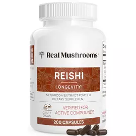 Real Mushrooms Reishi / Рейши органик 200 капс в магазине биодобавок nutrido.shop