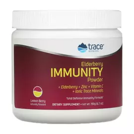 Trace Minerals Total Defense Elderberry Immunity Powder / Імунна підтримка з бузиною 190 г  від магазину біодобавок nutrido.shop