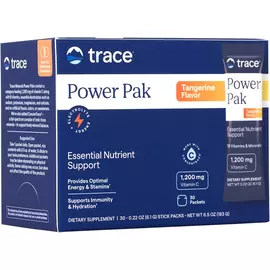 Trace Minerals Electrolyte Stamina Power Pak Tangerine / Електроліти + вітамін С + мультивітаміни Мандарин 30 саше  від магазину біодобавок nutrido.shop