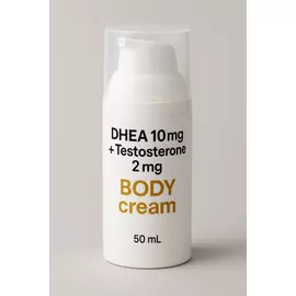 DHEA 10mg + Testosterone 2mg 50ml BODY cream від магазину біодобавок nutrido.shop