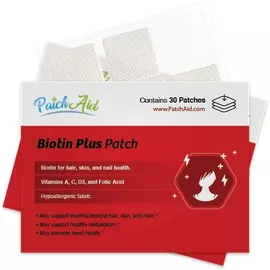 Patch Aid Biotin Plus Vitamin / Патчи для здоровья волос, кожи и ногтей Биотин плюс витамин 30 шт в магазине биодобавок nutrido.shop