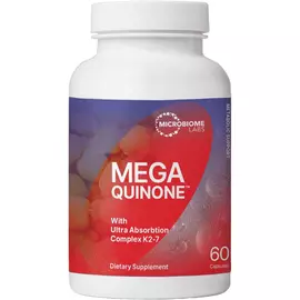 Microbiome Labs MegaQuinone / Вітамін K2 (MK-7) Здоров'я кісток, нервів і серця 60 капсул від магазину біодобавок nutrido.shop