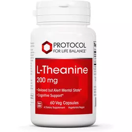 Protocol for Life Balance L-Theanine / L-теанін 200 мг 60 капсул в магазине биодобавок nutrido.shop
