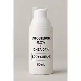 TESTOSTERONE 0,2% + DHEA 0,1% 50ml BODY cream в магазине биодобавок nutrido.shop