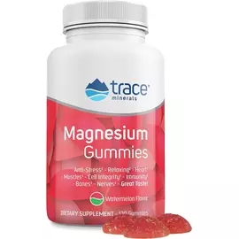 Trace Minerals Magnesium Gummies / Магний цитрат со вкусом арбуза 120 мармеладок в магазине биодобавок nutrido.shop