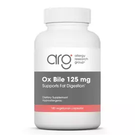Allergy Research Ox Bile / Бычья желчь 125 мг 180 капсул  в магазине биодобавок nutrido.shop