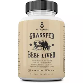 Ancestral Supplements Beef Liver / Печень говяжья 180 капсул в магазине биодобавок nutrido.shop