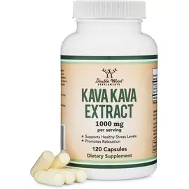 Double Wood Kava Kava / Кава Кава Экстракт 120 капсул в магазине биодобавок nutrido.shop