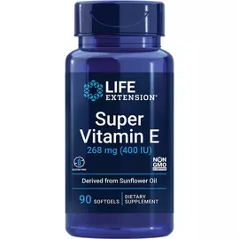 Life Extension Super Vitamin E / Супер вітамін Е 268 мг (400 МО) 90 капсул в магазине биодобавок nutrido.shop