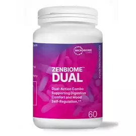 Microbiome Labs Zenbiome Dual / Комплекс пробиотиков поддержка пищеварения и настроения 60 капсул в магазине биодобавок nutrido.shop