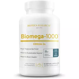 Biotics Research Biomega-1000 / Омега 3 риб'ячий жир з ЕПК та ДГК 1000 мг 90 капсул від магазину біодобавок nutrido.shop