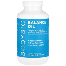 BodyBio Balance Oil / Баланс олія Омега 6 + 3 180 капсул в магазине биодобавок nutrido.shop