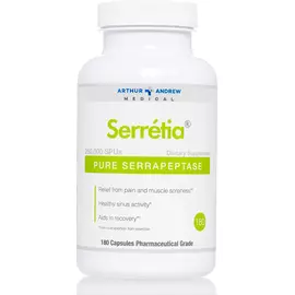 Arthur Andrew Serretia / Серреція серрапептаза 250.000 SPU 180 капсул від магазину біодобавок nutrido.shop