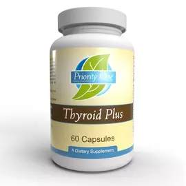 Priority One Thyroid Plus / Щитоподібна залоза 65 мг + поживні речовини 60 капсул від магазину біодобавок nutrido.shop