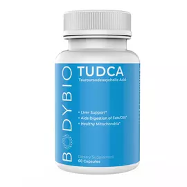 BodyBio Tudca / Тудка тауроурсодезоксіхолевая кислота 60 капсул від магазину біодобавок nutrido.shop
