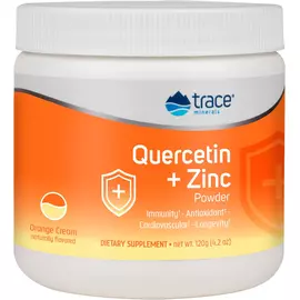 Кверцетин + Цинк порошок 120 г / Quercetin + Zinc, Trace Minerals в магазине биодобавок nutrido.shop