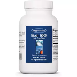 Allergy Research Biotin 5000 / Біотин 5000 мкг 60 капсул від магазину біодобавок nutrido.shop
